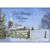 God's Blessings Church and Fence in Winter Religious Christmas Card: God's Blessings at Christmas
