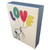 Snoopy Love Balloon Box of 20 Peanuts Assorted Blank Notecards: Design 1:  LOVE - Design 2: Cowabunga!