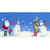 Santa Snowball Toss Christmas Card