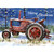 Red Tractor Draped in American Flag Box of 18 Patriotic Christmas Cards: Merry Christmas