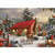 Winter Cabin, Snow Covered Trees and Wildlife Box of 16 Alan Giana Christmas Cards