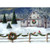 White Barn, Wreath and Snow Covered Fence Box of 16 Christmas Cards