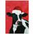 Cow in Santa Hat: Scott Church Box of 15 Funny Christmas Cards