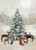 Woodland Animals : Glitter Accented Evergreen Tree : 14 Christmas Cards in Keepsake Box: Card Details