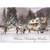 Playing Hockey on Pond Box of 18 D.R. Laird Holiday Cards: Warm Holiday Wishes