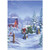 Snow Covered John Deere Tractor Box of 18 Christmas Cards