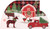 Festive Farmhouse : Andrea Tachiera Box of 12 Tri-Fold Panorama Christmas Cards: Inside Image