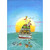 Sea Sleigh Boat Christmas Card: Sea Sleigh