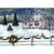 White Barn, Wreath and Snow Covered Fence Christmas Card