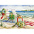 Beach Chairs, Wreath, Presents Warm Weather Christmas Card