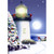 This Endless Night Cutout: Alan Giana Die Cut Lighthouse Christmas Card
