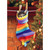 Sleeping Cat Inside Colorful Striped Stocking Cute Kitten Christmas Card