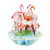 8 Pink Flamingos Santoro Pirouettes 3D Pop Up Greeting Card