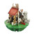 Dogs Playing Around a Dog House Santoro Pirouettes 3D Pop Up Greeting Card
