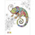 Chameleon with Various Colorful Patches Blank Note Card