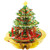 Decorated Evergreen Tree with Gold Foil Accents 3D Laser Cut Pop Up Christmas Card