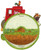 Farm Animals and Red Tractor 3D Pop Up Santoro Pirouettes Blank Note Card: Back