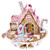 Gingerbread House with Pink Roof 3D Pop Up Laser Cut Christmas Card