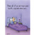 Man Reading Card in Bed Funny / Humorous Get Well Card: From all of us, we hope your health improves real soon.