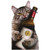 Cat Wine Bottle Oversized Funny Birthday Card