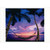 Hammock : Palm Trees with Lights : Purple Sky Warm Weather / Tropical Box of 10 Christmas Cards