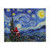 Santa Impressionist Painting : The Starry Night Christmas Card