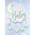 Oh Baby Moon, Clouds, Stars Tip On 3D Glitter New Baby Congratulations Card: Oh Baby