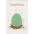 Egg In Nest New Baby Gift Enclosure Mini Blank Card: Congratulations