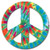 Peace Sign - Tie Dye Die Cut Blank Note Card