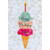 Triple Ice Cream Cone Birthday Card: Happy Birthday to you