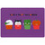 4 Cute Halloween Cupcakes on Purple Die Cut Juvenile Halloween Card for Kid : Kids : Children: Have A Happy Halloween