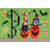 Boo Pumpkins with Tall Hats on Green Halloween Card: Boo