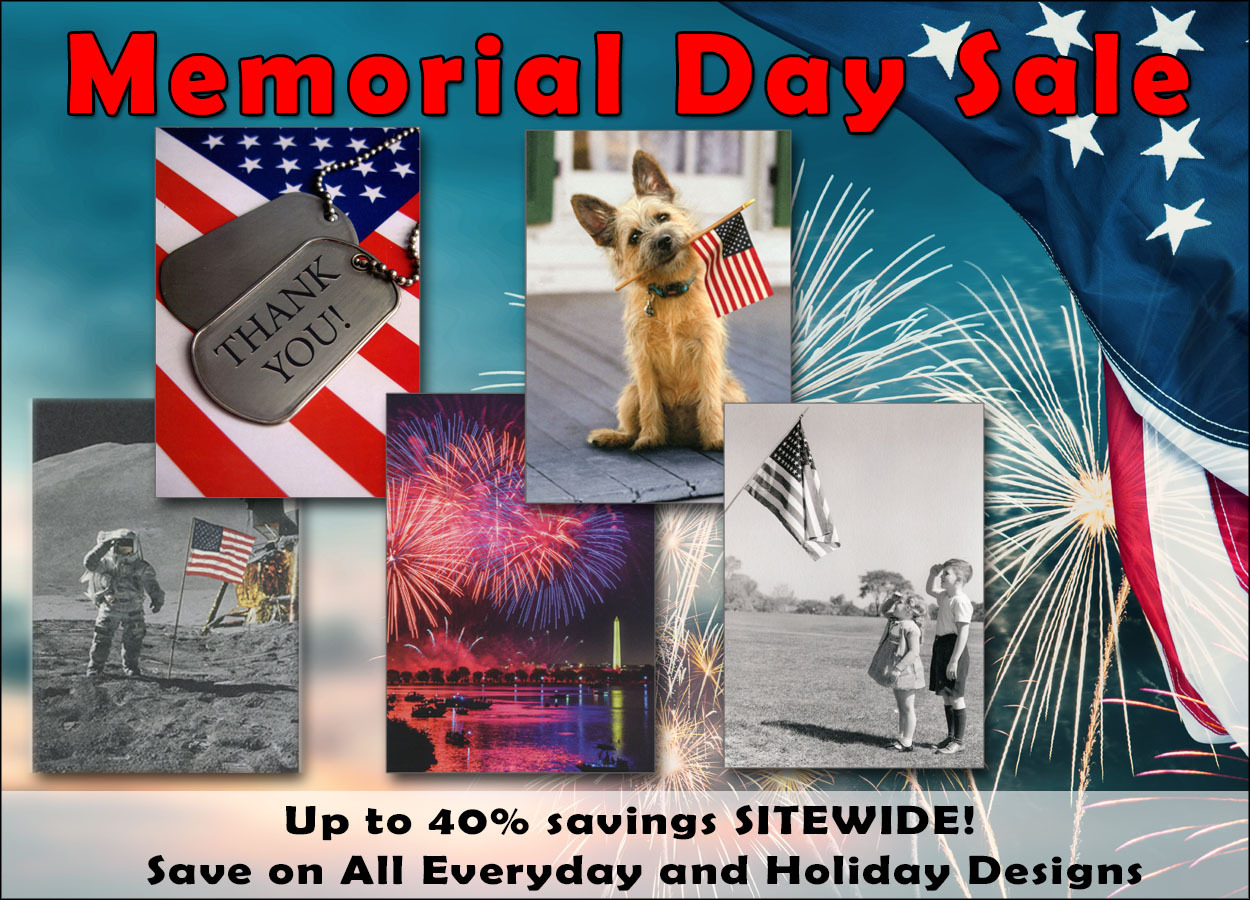 Spring holiday greeting card sale