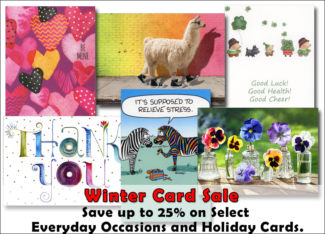 Winter Greeting Card Sale - Save on thousands of individual and boxed greeting cards