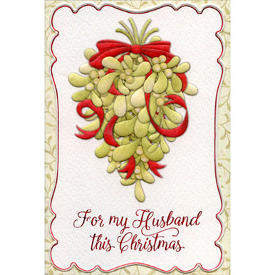 https://cdn11.bigcommerce.com/s-o3ewkiqyx3/products/10172/images/21216/cd17202-embossed-mistletoe-thin-red-foil-frame-husband-christmas-card__58420.1656462647.386.513.jpg?c=1