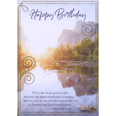 Enjoy the Journey Birthday Card, Scenic Travel Birthday Cards