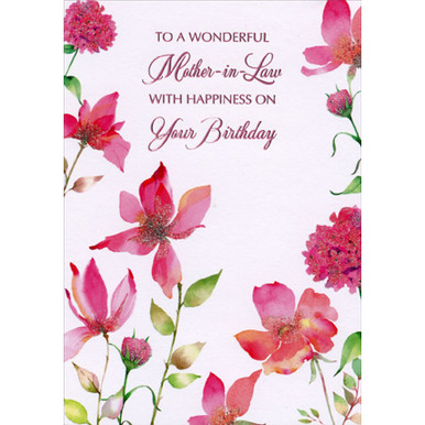 Pink Gorgeous Flower Birthday Card for Mom: This birthday card is a work of  art just…