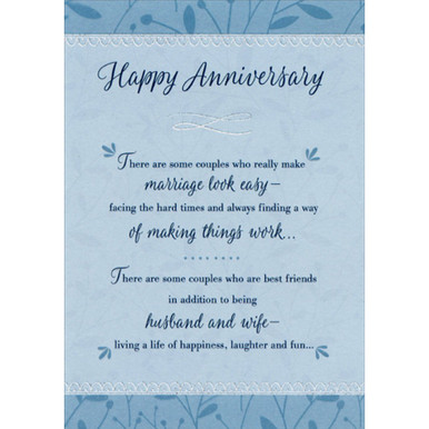 A Beautiful Reminder on Purple Formal Wedding : Marriage Anniversary  Congratulations Card for Couple