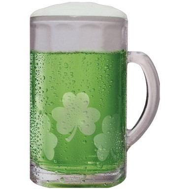 Green Beer Mug Die Cut St. Patrick's Day Card