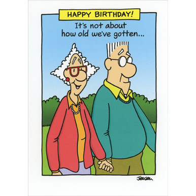 Couple Holding Hands : Not About How Old Birthday Card | PaperCards.com