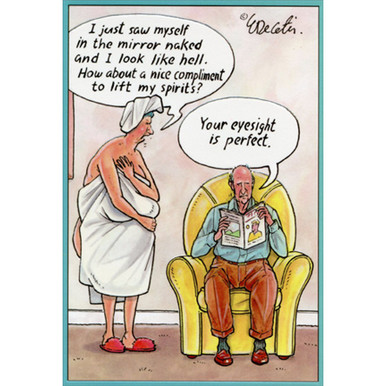 Perfect Eyesight Eric Decetis Funny / Humorous Anniversary Card ...