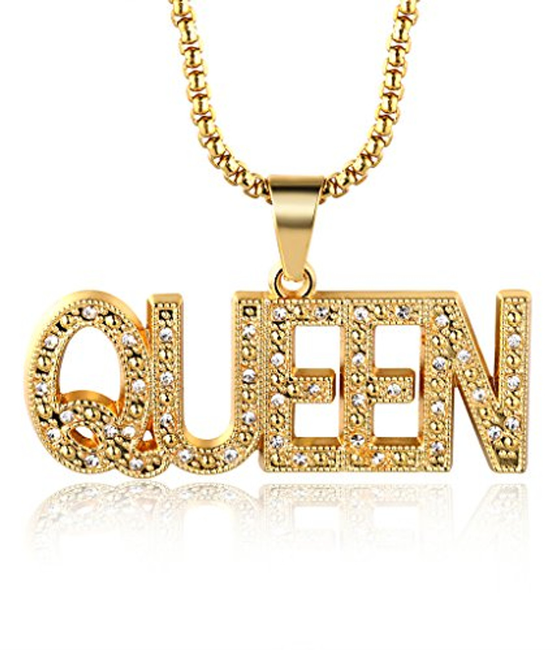 gold rope letter chain for men