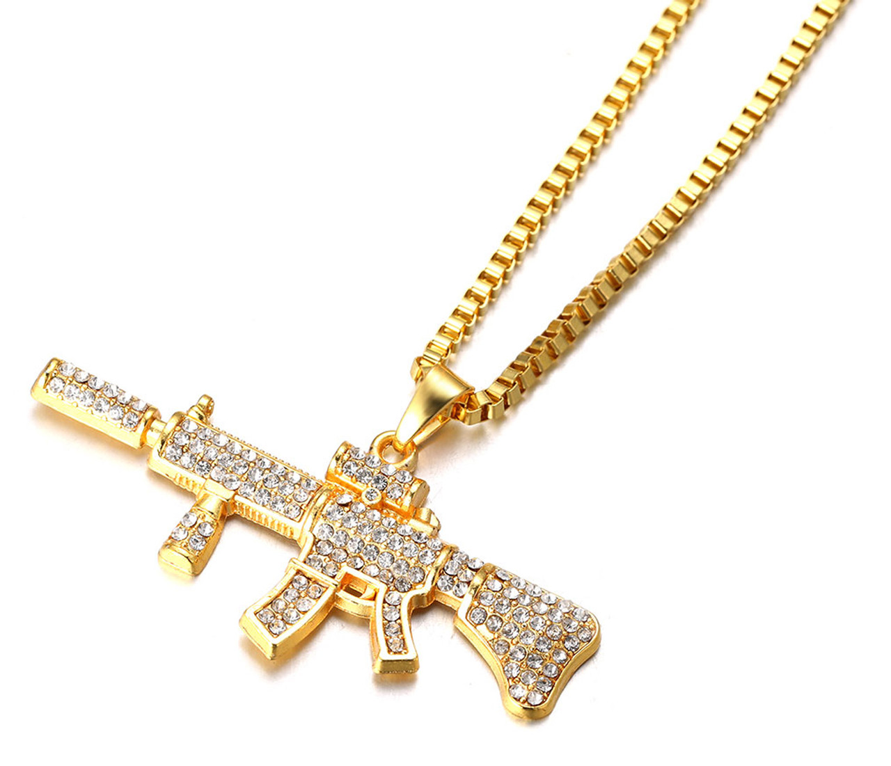 18k Real Gold Plated Handcuff Pendant 