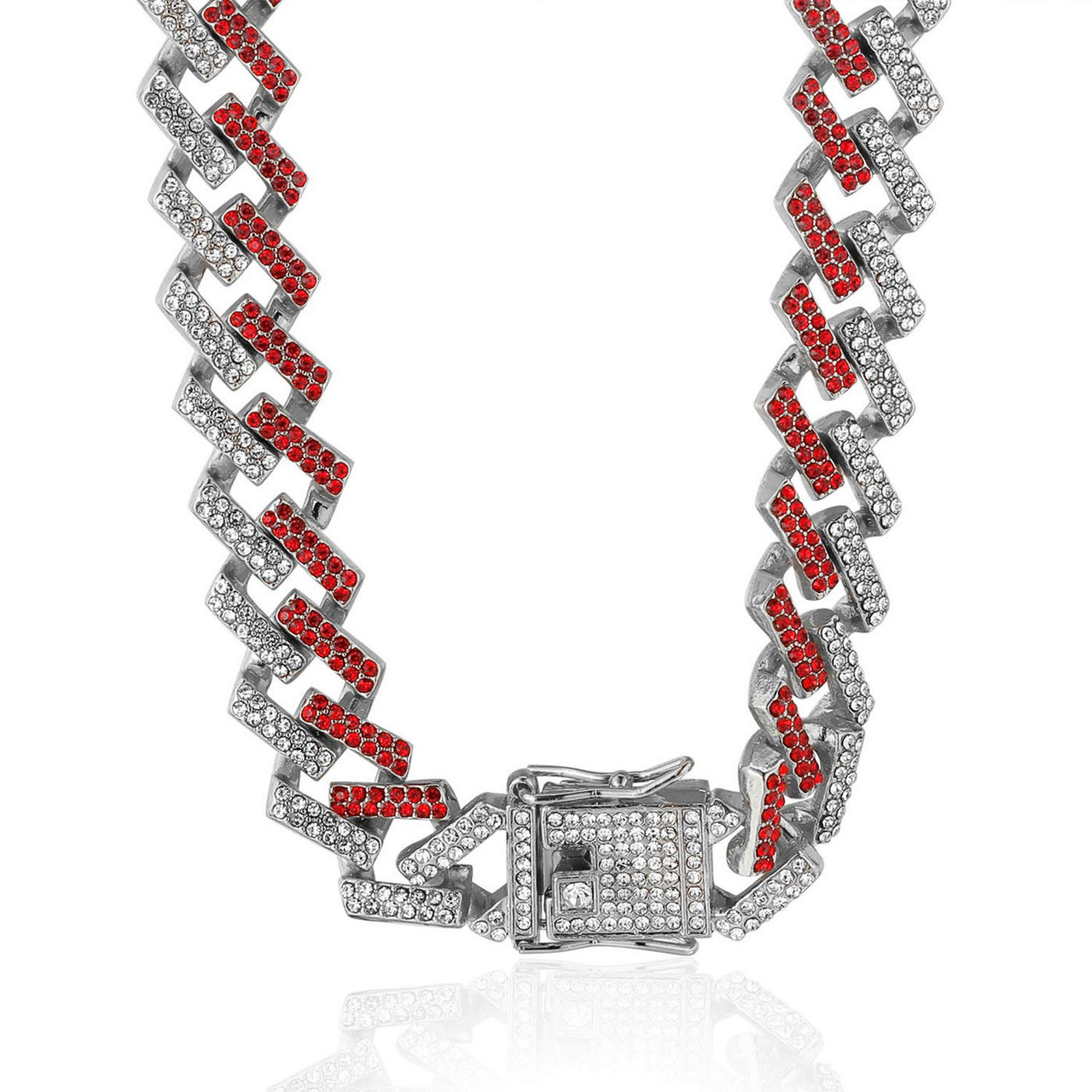 Halukakah Men's Iced Out Cuban Link Chain