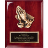 Rosewood-piano- finish-praying-hands-plaque