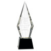 Black Arrow Point Crystal Award