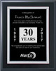 Black and Silver Retirement Plaque