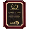 Rosewood Retirement Plaque w/Gold Plate