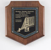 Genuine Walnut Shield Plaque