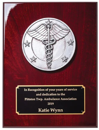Caduceus First Responder Plaque